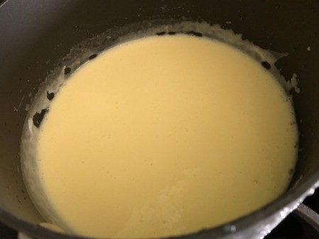 cooked creamy mixture