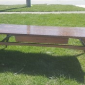 Value of a Mersman Coffee Table - spindle leg table with drawer