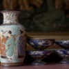 Chinese ceramic vase and bowls.