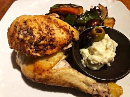 Roast Chicken on dinner plate