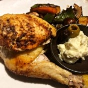 Roast Chicken on dinner plate