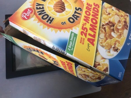 Custom Photo Frame Mat - open along glued edges