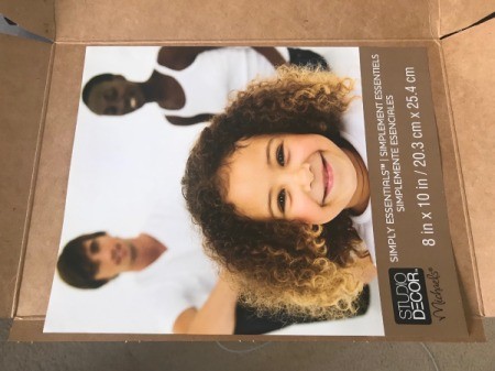 Custom Photo Frame Mat - trace around insert from frame onto cardboard box