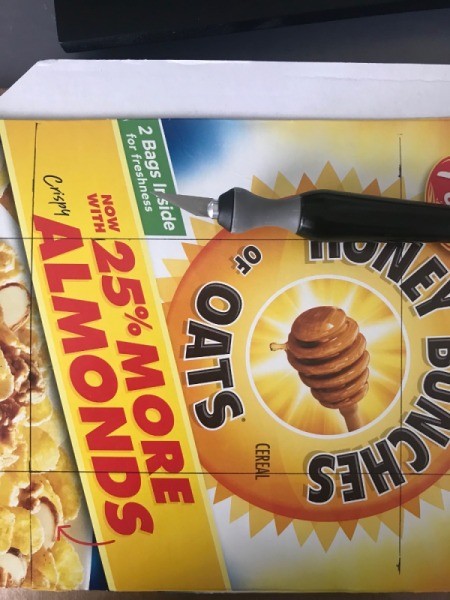 Custom Photo Frame Mat - opening marked