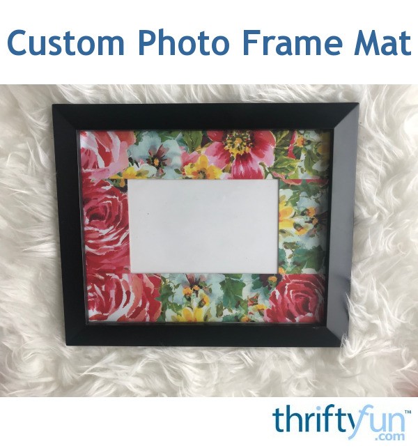 Custom Photo Frame Mat ThriftyFun