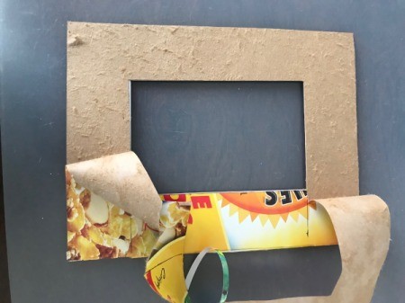 Custom Photo Frame Mat - if the cardboard is too thick peel off a layer