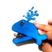 Funny Whale Craft - comical Jonah in the mouth of the whale