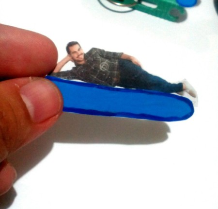 Funny Whale Craft - tape the man photo to the elongated mouth