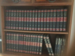 Value of Collier''s Encyclopedias - books on bookshelf