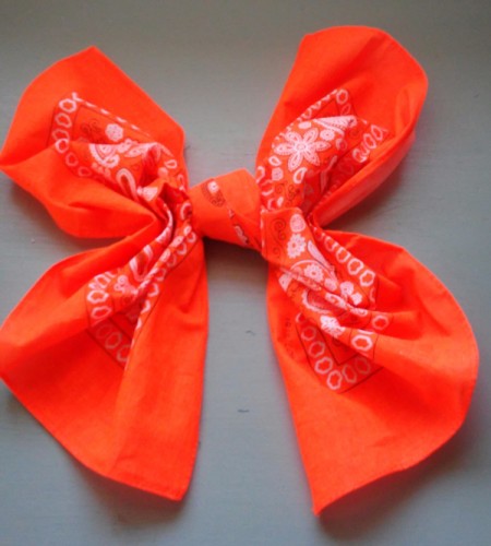 Bandana Butterfly - tie a knot in the center of the second bandana