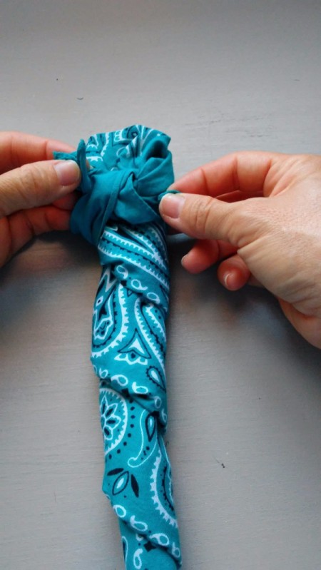 Bandana Butterfly - fold flaps down and tie together to make the head