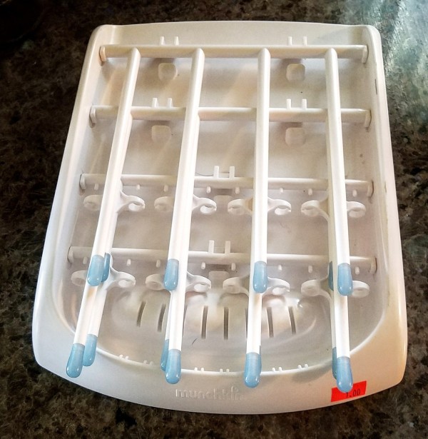 Repurposing a Dishwasher Baby Bottle Rack to Store Thread