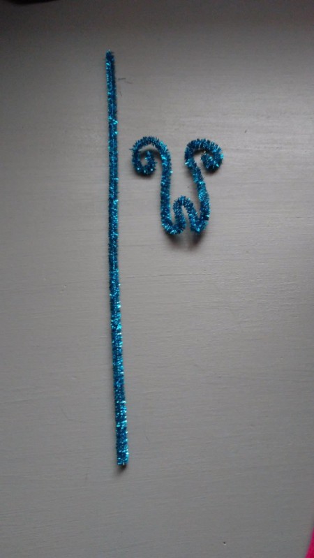 Bandana Butterfly - pipe cleaner and one made into the antenna