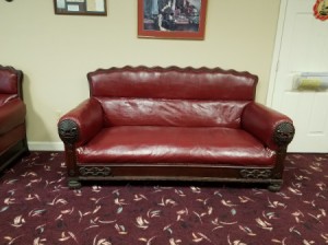 Value of Antique Couch and Chairs - leather couch