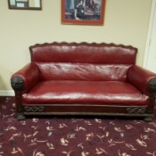 Value of Antique Couch and Chairs - leather couch