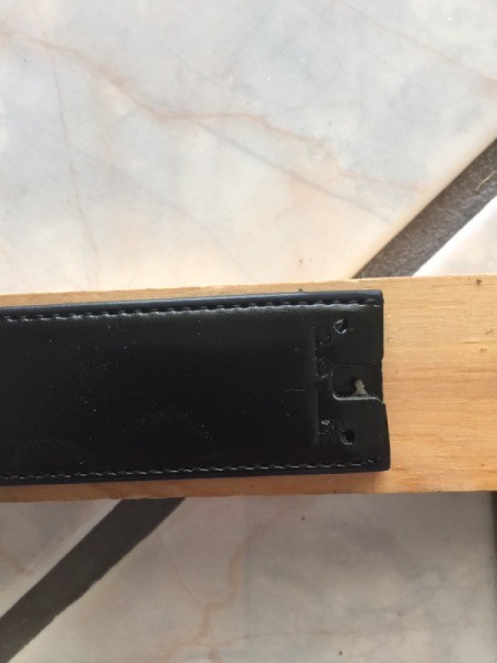 Reconstructed Belt on a Budget - remove the buckle