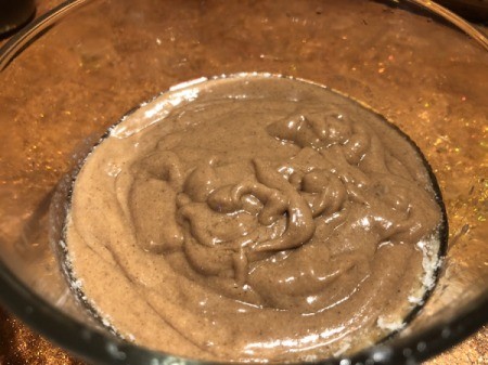 mixing peanut butter
