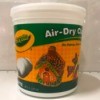 Storing Crayola Air Dry Clay - plastic tub of the clay
