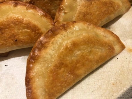 fried Puffs on paper towel