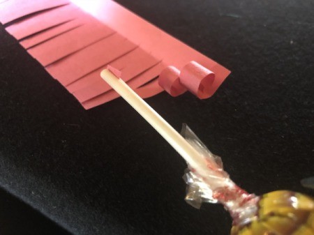 Paper Hyacinths - roll the strips into little curls