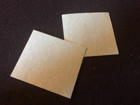 Paper Hyacinths - cut squares of green paper for the leaves