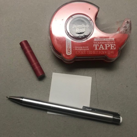 Picture Frame Magnet - cut out paper squares of differing sizes