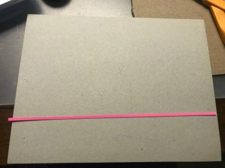 Picture Frame Magnet - very narrow strip of paper for heart