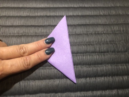 Paper Daisies - fold to the right to make an even smaller triangle