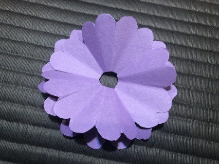 Paper Daisies - unfold and place on top of the first flower