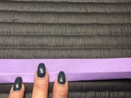 Paper Daisies - on one strip fold up one centimeter lengthwise