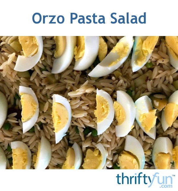 Orzo Pasta Salad ThriftyFun