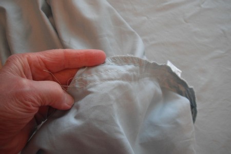 Adjusting the Size of Fitted Sheets - sew a wider seam if needed
