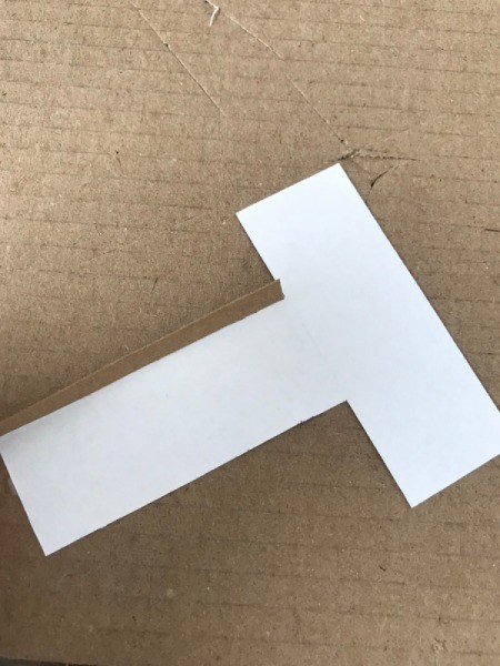 Monogram Initial Picture Frame Art - apply tape to the back of the letter