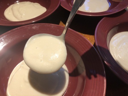 marshmallow cream in bowls