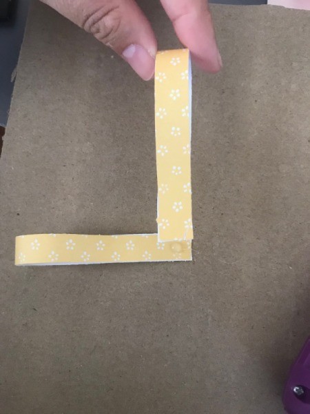 Paper Floral Garland - adding second petal