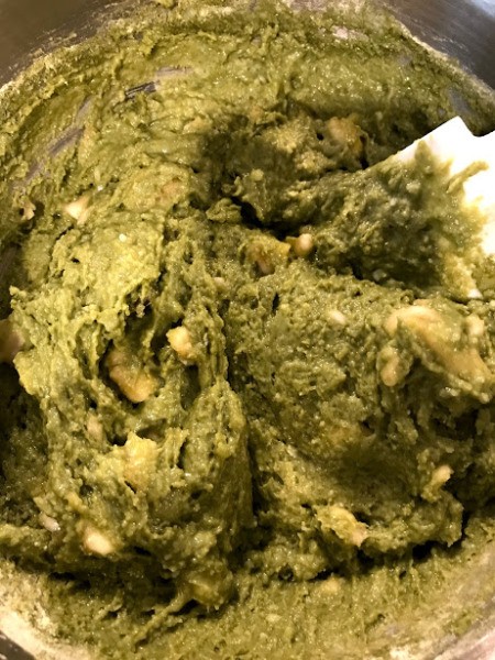 mixing wet and dry ingredients together