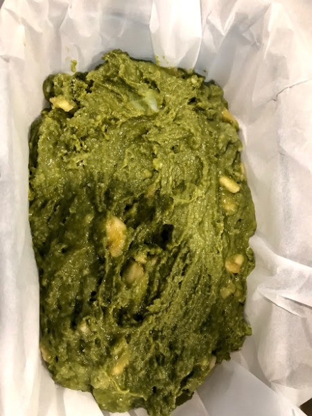 batter in baking pan