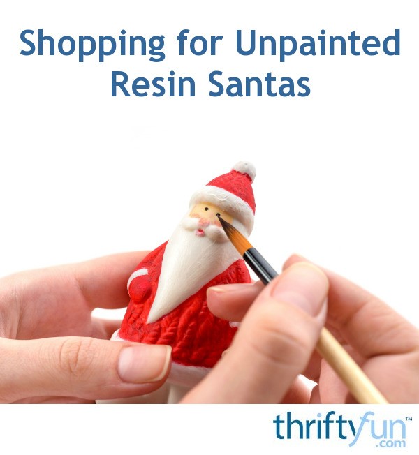 unpainted resin santas