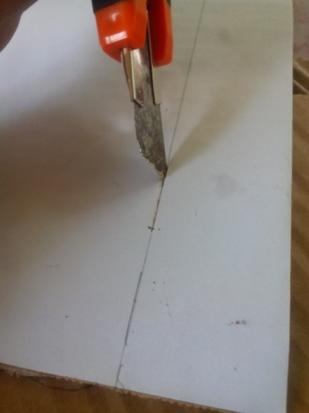 Movable Reading Card  - cut between the marks