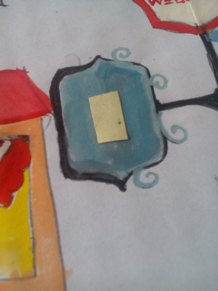 Movable Reading Card  - welcome sign for placing a vowel