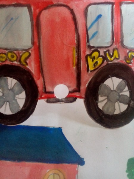 Movable Reading Card  - punch a hole in the center bottom of the car