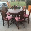 Value of an Antique Round Table - table and chairs in driveway