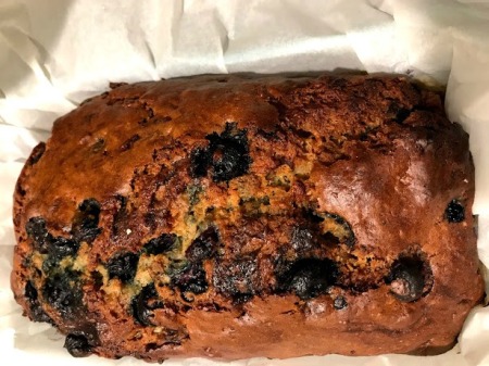 baked Banana Blueberry Bread