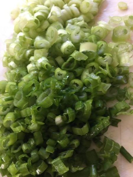 chopped garlic and onions