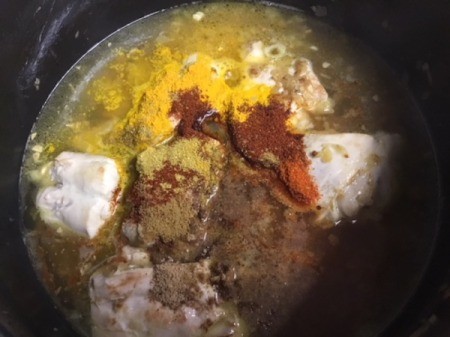 preserved lemon added to chicken