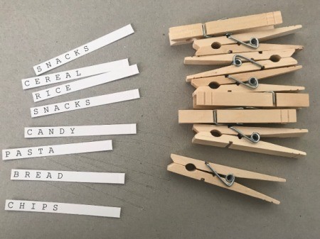 Mod Podge Clothespins - cut out using ruler and knife