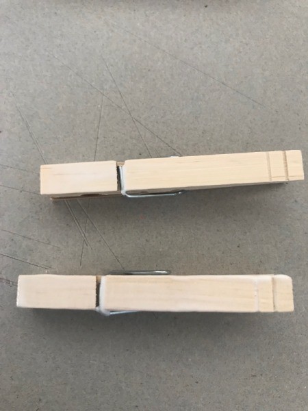 Mod Podge Clothespins - add a layer of Mod Podge
