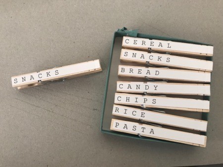 Mod Podge Clothespins - finished clothespins