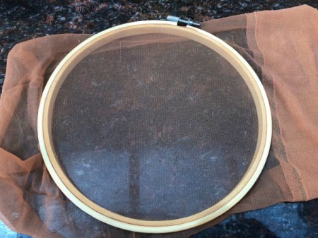 DIY Screen Printing - place in hoop