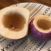 Honey in cut Turnip